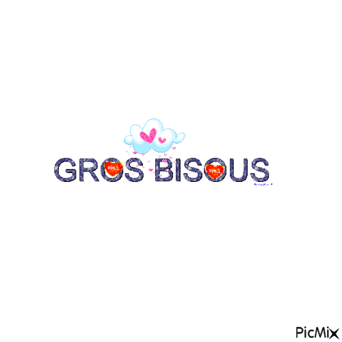 bisous - Animovaný GIF zadarmo