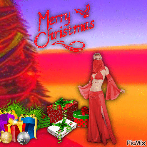 Christmas genie - Bezmaksas animēts GIF