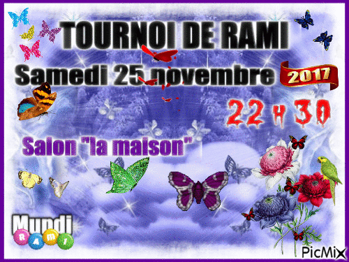 TOURNOI DE RAMI - GIF animé gratuit