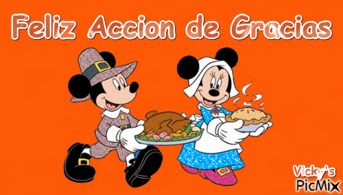 Feliz Dia de Accion de Gracias - GIF เคลื่อนไหวฟรี