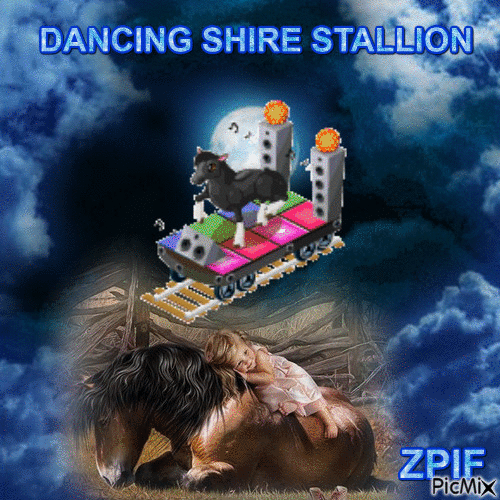 DANCING SHIRE STALLION - Gratis animeret GIF