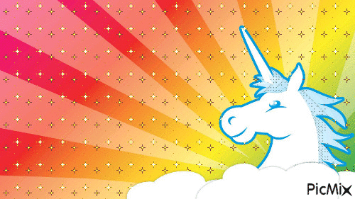 sparkle unicorn - GIF animé gratuit
