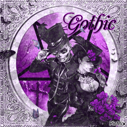 ✶ Gothic Couple {by Merishy} ✶ - Gratis geanimeerde GIF