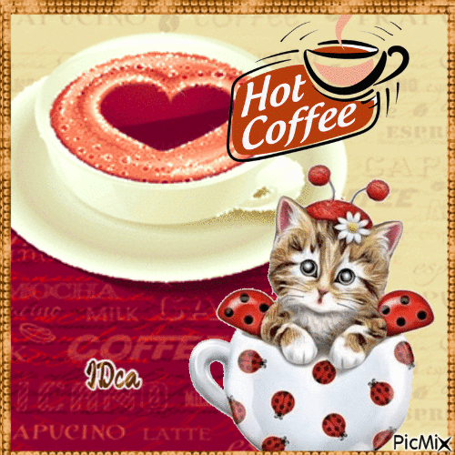 Hot coffee - GIF animasi gratis
