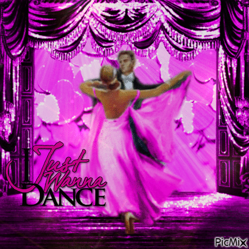 Tanzendes Paar - Rosa Töne - Gratis geanimeerde GIF