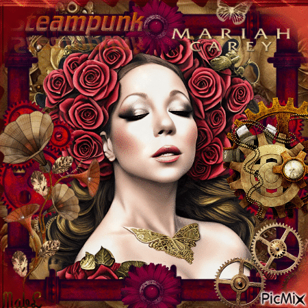 Steampunk Mariah Carey - Бесплатный анимированный гифка
