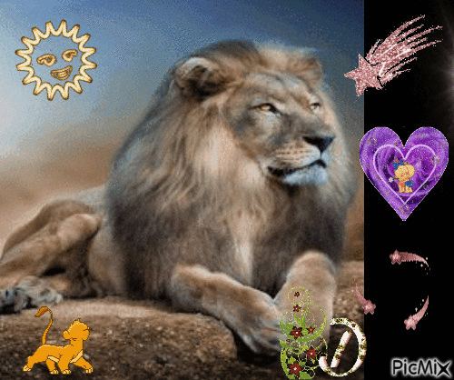 sa majesté le roi lion - Бесплатный анимированный гифка