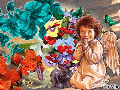 divoké květy - Bezmaksas animēts GIF