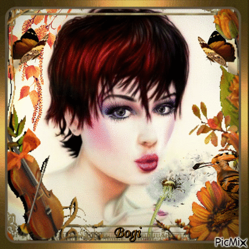 Autumnal portrait... - Gratis animeret GIF
