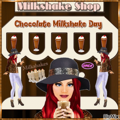 chocolate milkshake day - Ücretsiz animasyonlu GIF