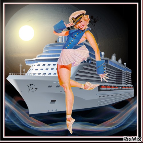 Sailor woman - Vintage - darmowe png