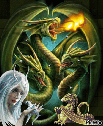 dragon de feu - 無料のアニメーション GIF