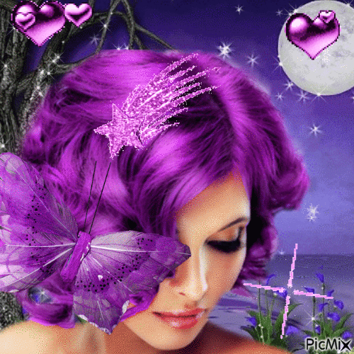 Creation violette - Darmowy animowany GIF