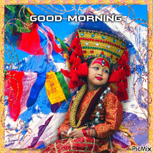 Good Morning Nepali Kumari - GIF animé gratuit
