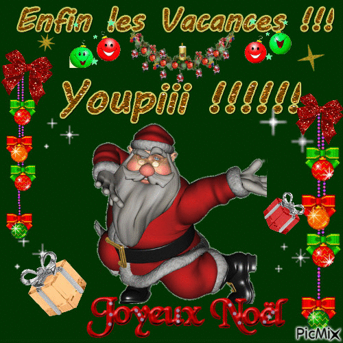 vacances de Noël - Бесплатный анимированный гифка