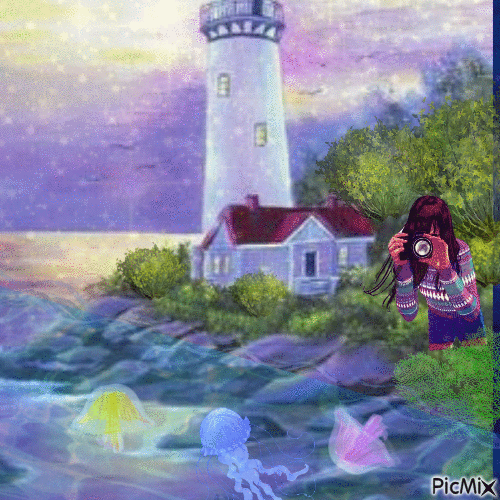 Lighthouse - Animovaný GIF zadarmo