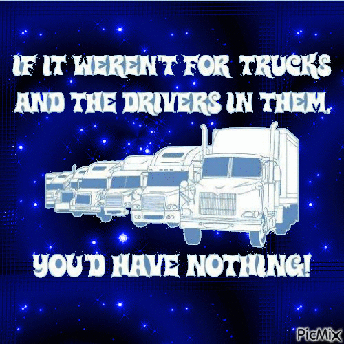 We Thank Our Truckers - Bezmaksas animēts GIF