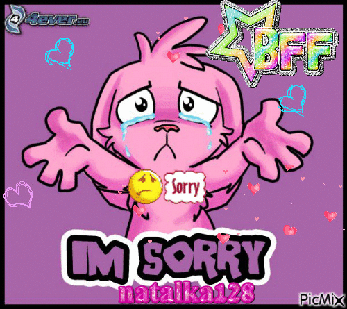 sorry - Zdarma animovaný GIF