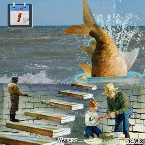 poisson avril - Besplatni animirani GIF