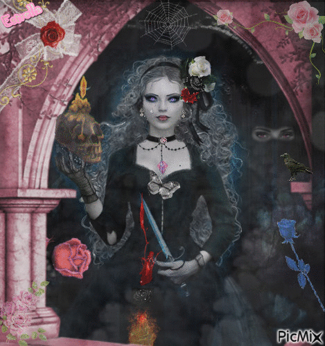 GOTHIC WOMAN - Free animated GIF
