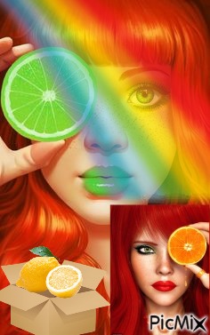 Frutas y color - PNG gratuit