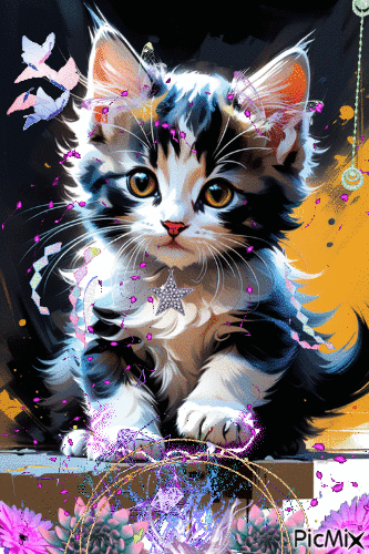 Котёнок НАСТИ - Ingyenes animált GIF