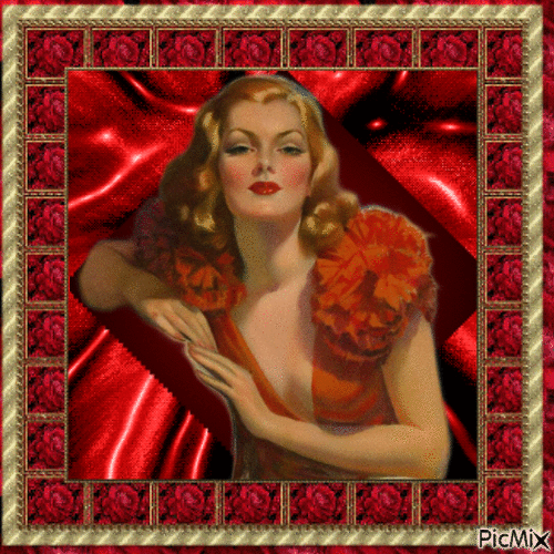 LADY IN RED - Darmowy animowany GIF