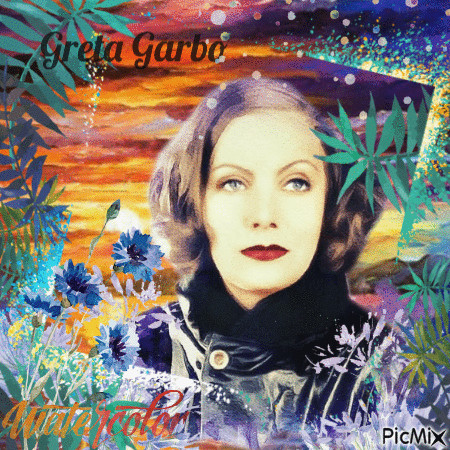 Greta Garbo - Безплатен анимиран GIF