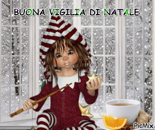 BUONA VIGILIA DI NATALE - Animovaný GIF zadarmo