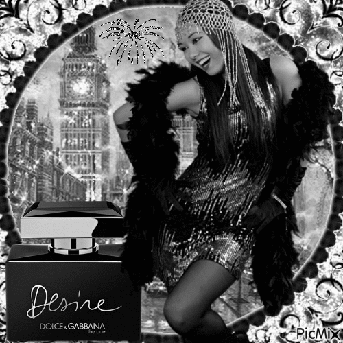 Dolce & Gabbana Perfume - Silver and Black - 免费动画 GIF