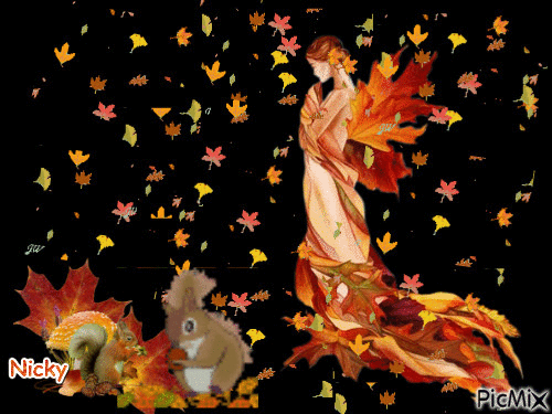 feuilles morte - Free animated GIF