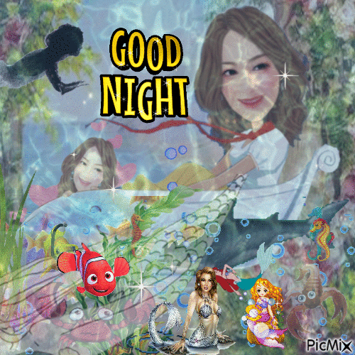 Nina goodnight - Gratis animeret GIF