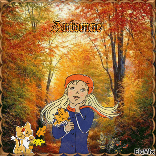 Herbst automne autumn - Zdarma animovaný GIF