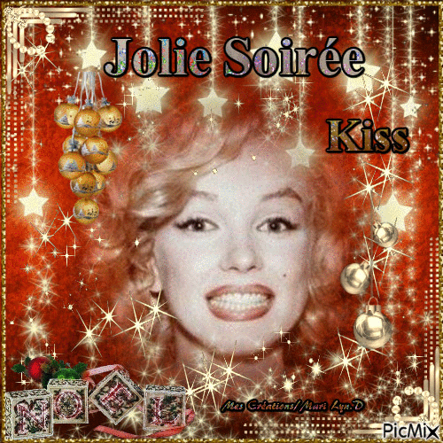 M.L.D/MARILYN ETOILES..KISS - Free animated GIF