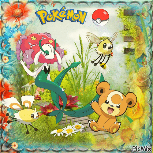 Pokémon-Plante - GIF animado gratis
