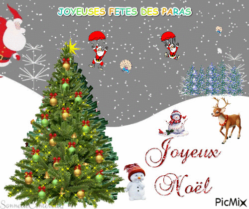 joyeuses fêtes des Oaras - Бесплатный анимированный гифка