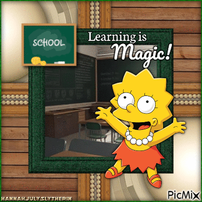 {[Lisa Simpson - Learning is Magic!]} - GIF animado gratis
