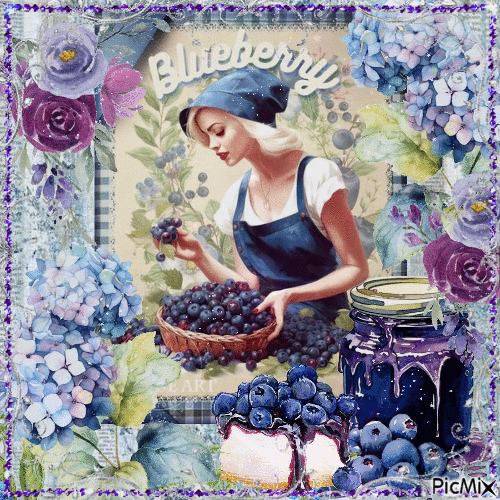 time for blueberries - 2023 - Free animated GIF