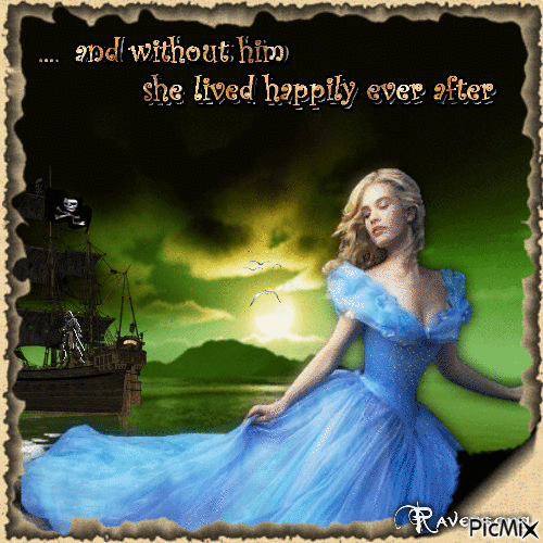 She lived happily... - Animovaný GIF zadarmo