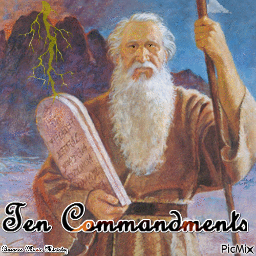 Ten Commandments - GIF animado grátis