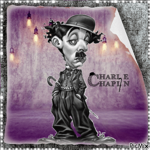 Charlie Chaplin - Zdarma animovaný GIF