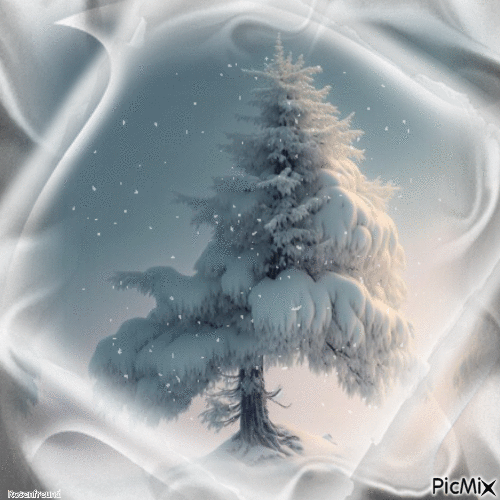 Winter--Tree - Бесплатни анимирани ГИФ