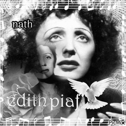 Edith Piaf - Nemokamas animacinis gif