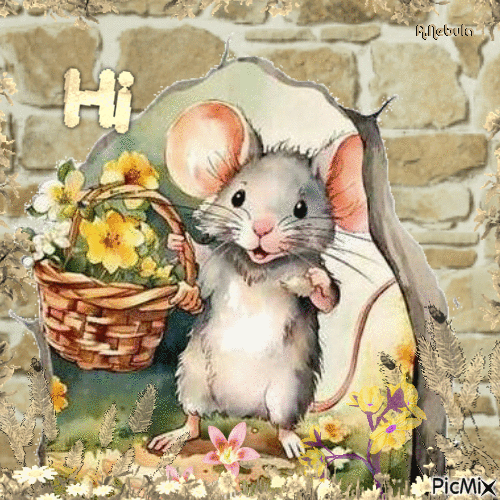 Cute fictional rat/mouse-contest - GIF animé gratuit
