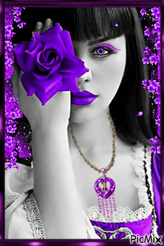 Passion violette ! - GIF animé gratuit
