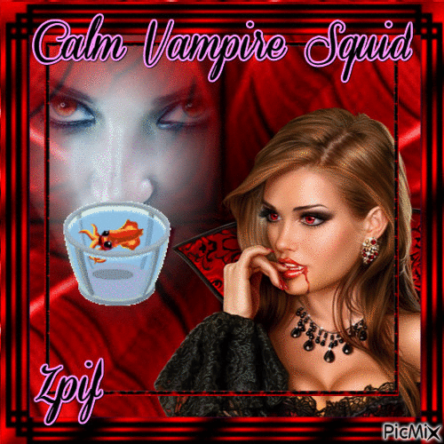 Calm Vampire Squid - GIF animate gratis