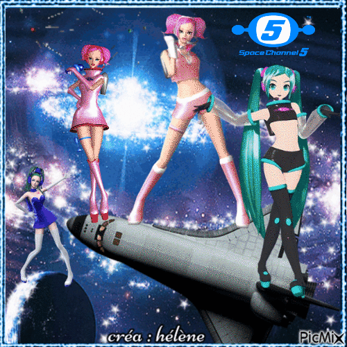 concours : Space Channel 5 - GIF เคลื่อนไหวฟรี