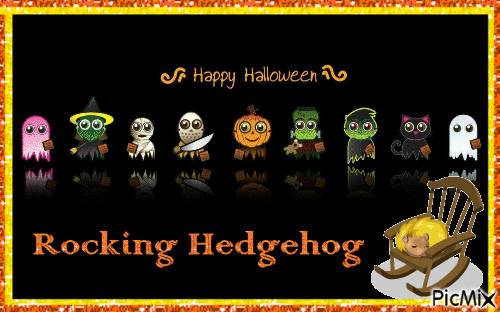 Rocking Hedgehog - Darmowy animowany GIF