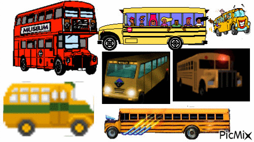 Bus - Zdarma animovaný GIF