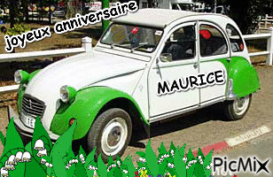 Joyeux anniversaire Maurice - Бесплатный анимированный гифка